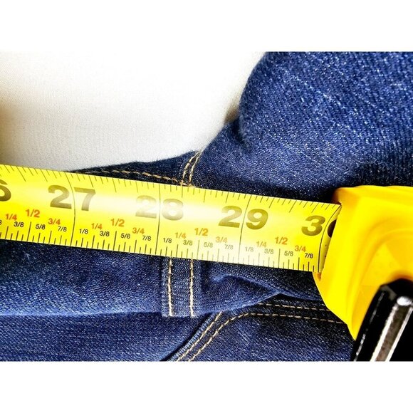 Gap 1969 28X28 Womens Real Straight Dark Wash Blue Denim 5 Pocket Jeans Size 28S - Picture 7 of 12